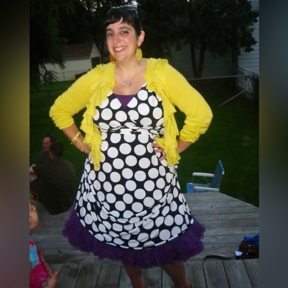 Black and White Polka Dot Dress